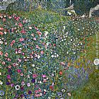 Gustav Klimt Famous Paintings - Italian Garden Landscape